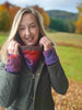 Jessica Suede Tweed Snood - Fire Cracker