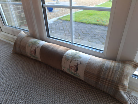 Draught Excluder- Double Stag Patchwork