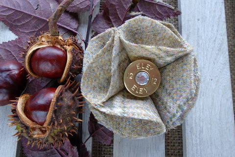 Sporting Tweed Brooch - Barn Owl