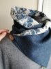 Sustainable Snood - Navy & Blue Floral