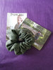 Scrunchie- Green Herringbone