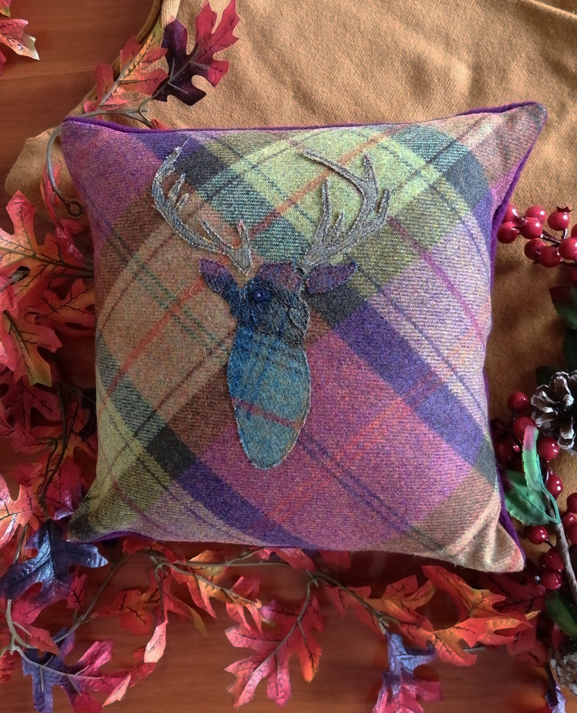 Stag Tweed Cushion- Fruit Salad