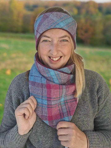 Classic Tweed Snood - Vibrant Skies