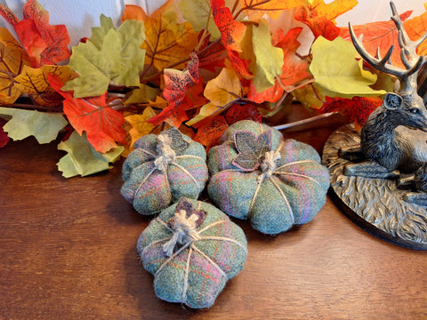 Tweed Pumpkins - Avocado Pink & Rust