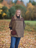 Ainderby Oversized Tweed Top - Rosehip/hazelnut