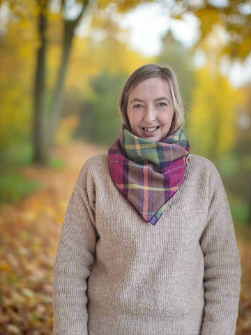 Classic Tweed Snood - Bold and Bright
