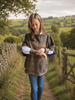 Ainderby Oversized Tweed Top - Autumn Bracken