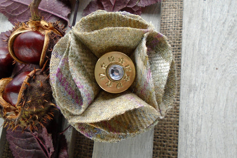 Sporting Tweed Brooch - Blossom