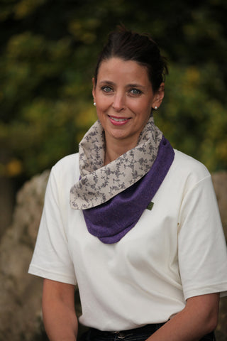 Floral Snood- Violets
