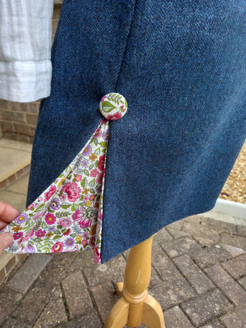 Floral Tweed Skirt