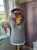 Classic Tweed Snood - Fruit Salad check- Plum Fleece