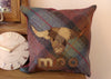 Highland Moo Cow Tweed Cushion- Mole