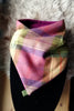 Classic Tweed Snood - Fruit Salad check- Plum Fleece
