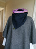 Sustainable Snood - Navy & Pink Spot