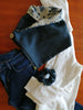 Sustainable Snood - Navy & Blue Floral