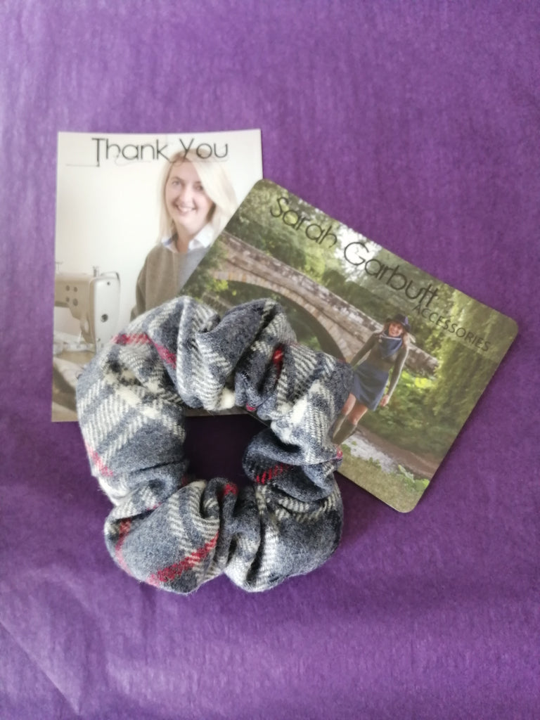 Scrunchie- Blue Check