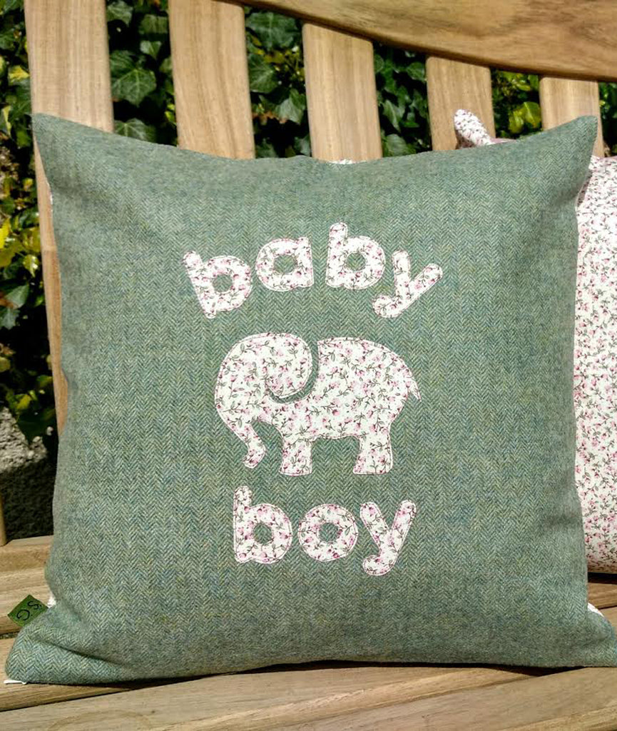 Baby Boy Cushion- Elephant
