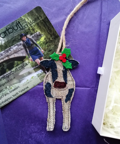 Tweed Christmas Cow