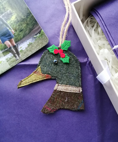 Tweed Christmas Duck