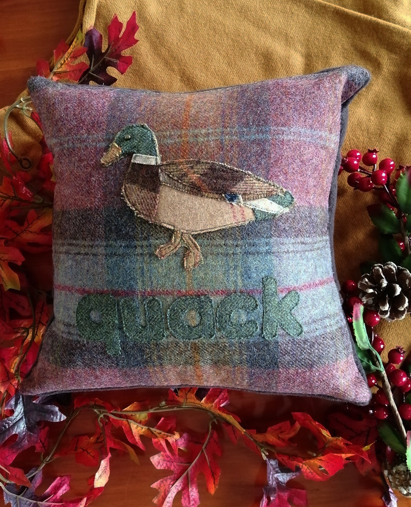 Duck Tweed Cushion- Mole