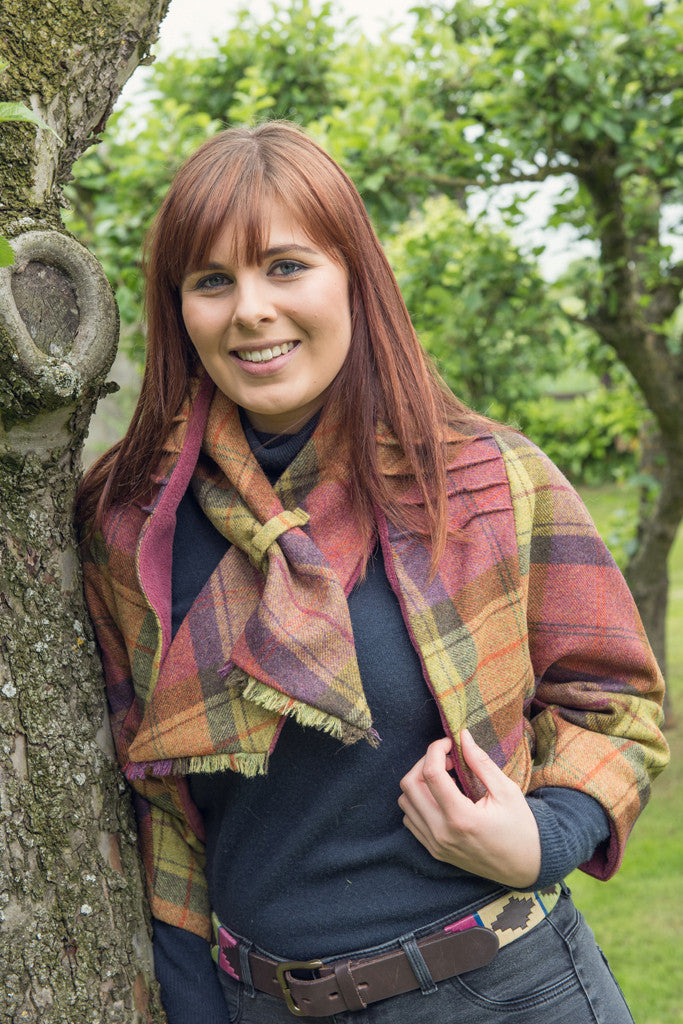 Tweed Shrug Fruit Salad and Rose Sarah Garbutt