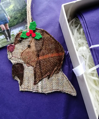 Tweed Christmas Spaniel Dog